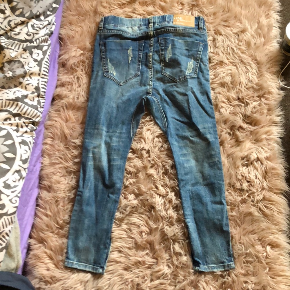 One X One Teaspoon Distressed Patchwork Jeans - image 2